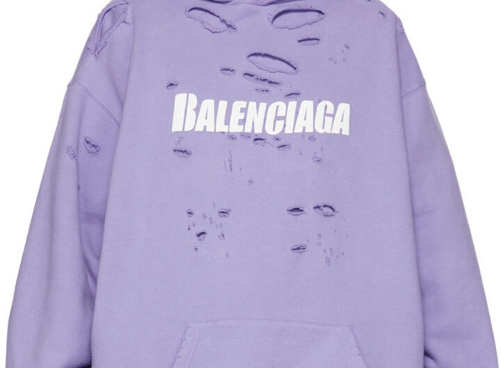 Balenciaga purple hoodie